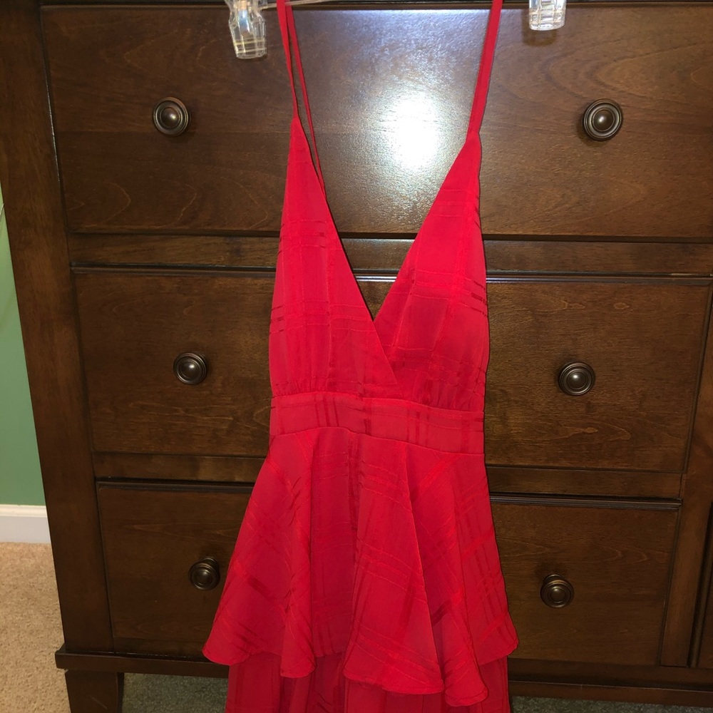 Red checkered romper - Picture 2 of 2